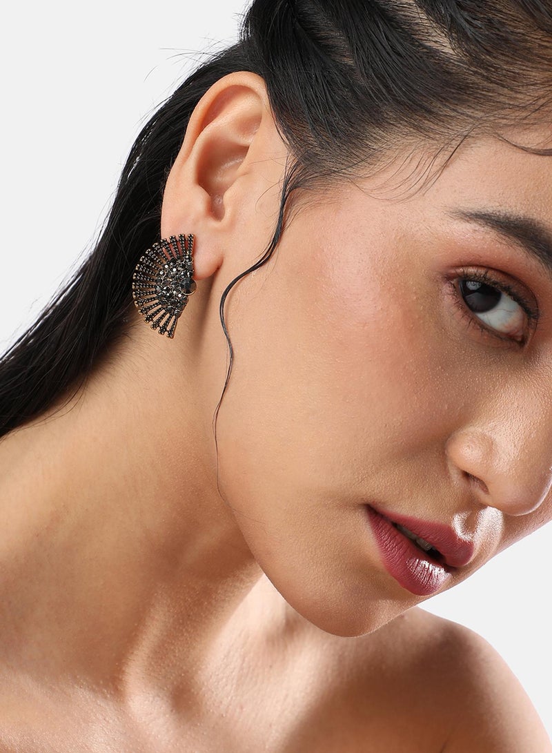 SOHI Luminary Luxe Artificial Stud Earring Jewellery - Image 1