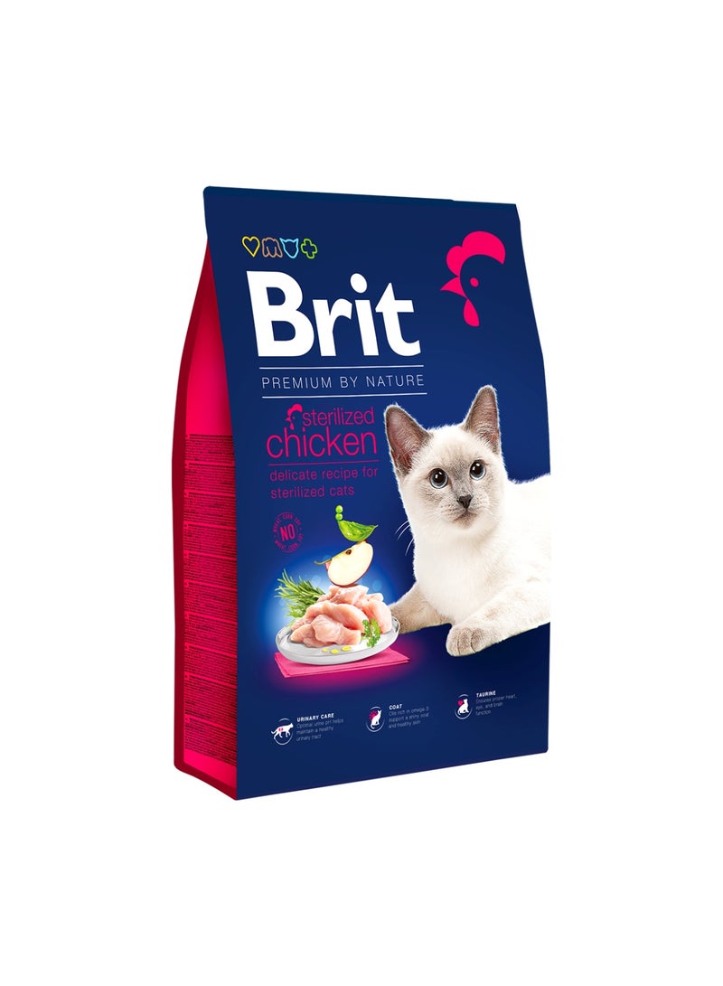 BRIT PREMIUM BY NATURE CAT STERILIZED 300G CHICKEN