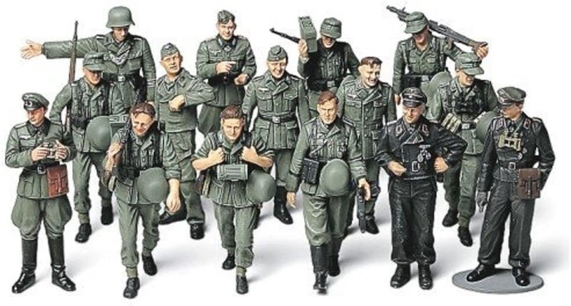 Tamiya Models German Infantry on Maneuvers Model Kit - 1/48 Scale - Image 1