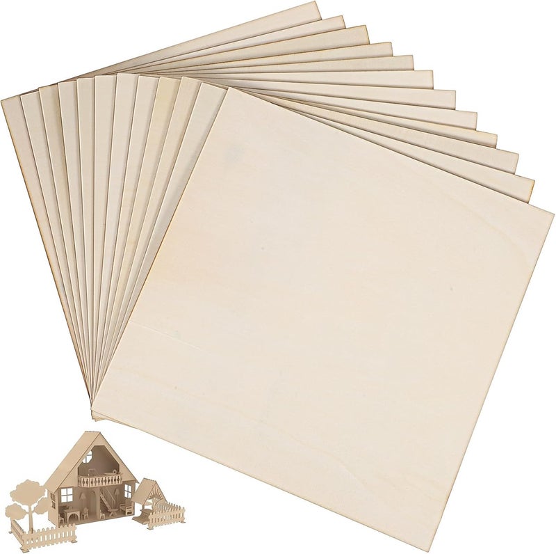 Natural material Baluue 12pcs Square Unfinished Wood Boards for Crafts, DIY Blank Wood Slices for Engraving, Cutting, and Burning, 30cm Plywood Panels for Art Projects and Woodcrafts All usage compatible Ready order processing Light & sturdy Consistent single item quality Versatile application Elegant appearance Diverse operation compatible Coast & inland available Wear resistant upgraded material Land transit & shipment compatible Simple multi-color universal build General compatible design Surface safe User friendly optimized build All storage space compatible Cost effective global grade quality Efficiency boosted construction All-round applied quality Working day delivery service Global easy assemble picks Repeated use resistant selected material Field test upgraded craftsmanship Multi-purpose fine material Repeated detach compatible build - Image 1