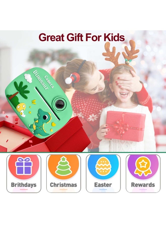 Kids Camera Instant Print,Kids Digital Camera 1080P HD Dual-Lens Selfie,Instant Print Camera with 5 Rolls Paper & 32GB Card,Toddler Camera Christmas Birthday Gifts for Boys Age 3-12 - Image 4