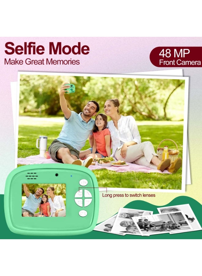 Kids Camera Instant Print,Kids Digital Camera 1080P HD Dual-Lens Selfie,Instant Print Camera with 5 Rolls Paper & 32GB Card,Toddler Camera Christmas Birthday Gifts for Boys Age 3-12 - Image 5
