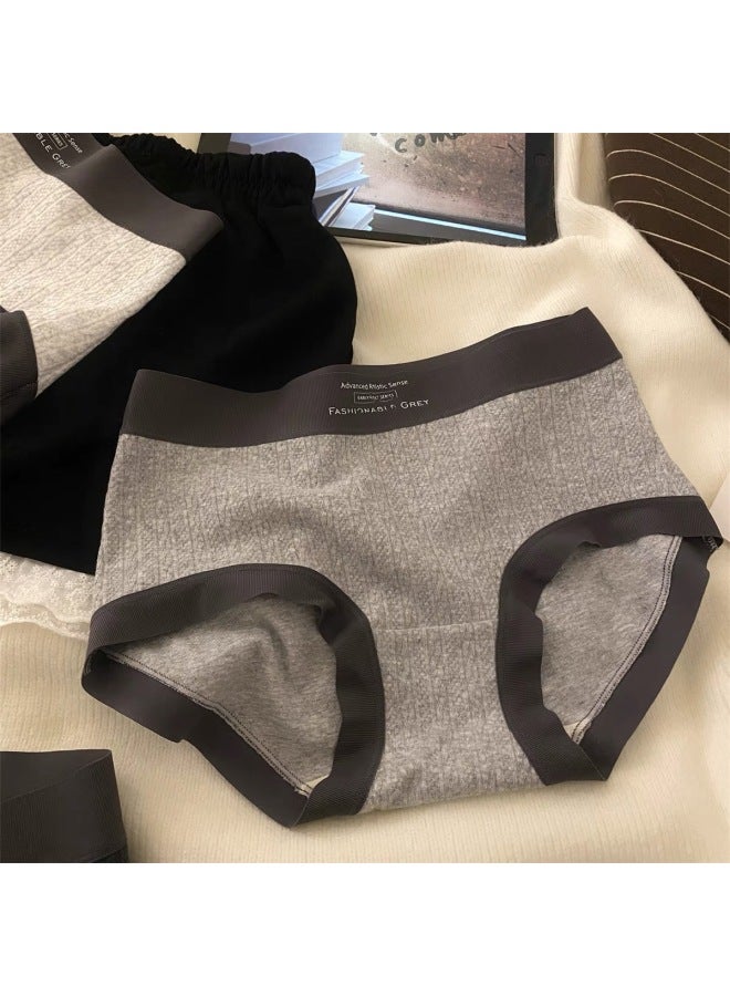 Underwear Girls Pure Cotton  New Women's 10a Antibacterial Crotch Skin-friendly Autumn And Winter Breathable Large Size Briefs