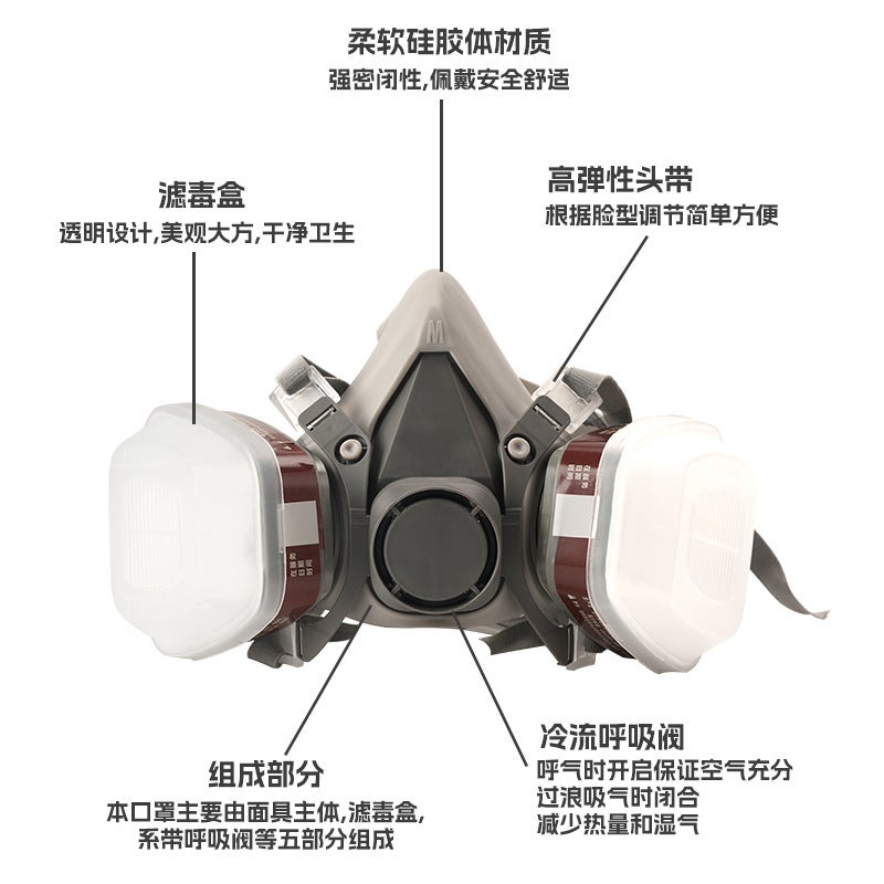 6200 Gas Mask – Anti-Dust Spray Paint and Chemical Protection Mask - Image 4