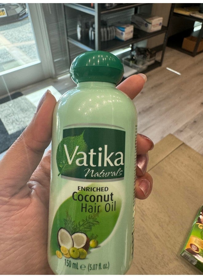 دابر زيت شعر دابر فاتيكا ناتشورالز بجوز الهند مع الحناء والأملا والليمون و5 أعشاب - يغذي ويقوي الشعر وفروة الرأس لشعر صحي ومشرق للأطفال والنساء والبالغين - 5.07 أونصة سائلة (عبوة من قطعة واحدة) - Image 2