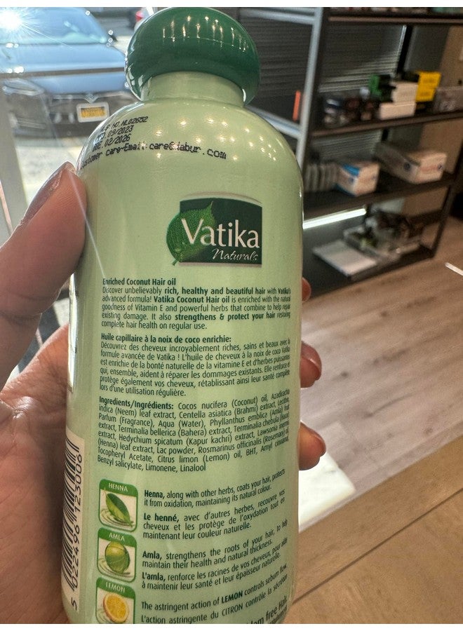 دابر زيت شعر دابر فاتيكا ناتشورالز بجوز الهند مع الحناء والأملا والليمون و5 أعشاب - يغذي ويقوي الشعر وفروة الرأس لشعر صحي ومشرق للأطفال والنساء والبالغين - 5.07 أونصة سائلة (عبوة من قطعة واحدة) - Image 3