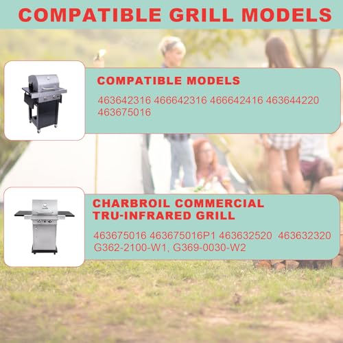 WEBROIL G362-2100-W1 Grill Emitter Plates for Charbroil TRU Infrared 2 Burner 466642316 463675016 463642316 463644220 463675016P1 463246118 Emitter Plates for Charbroil Commercial Tru-Infrared Gas Grill Parts - Image 5