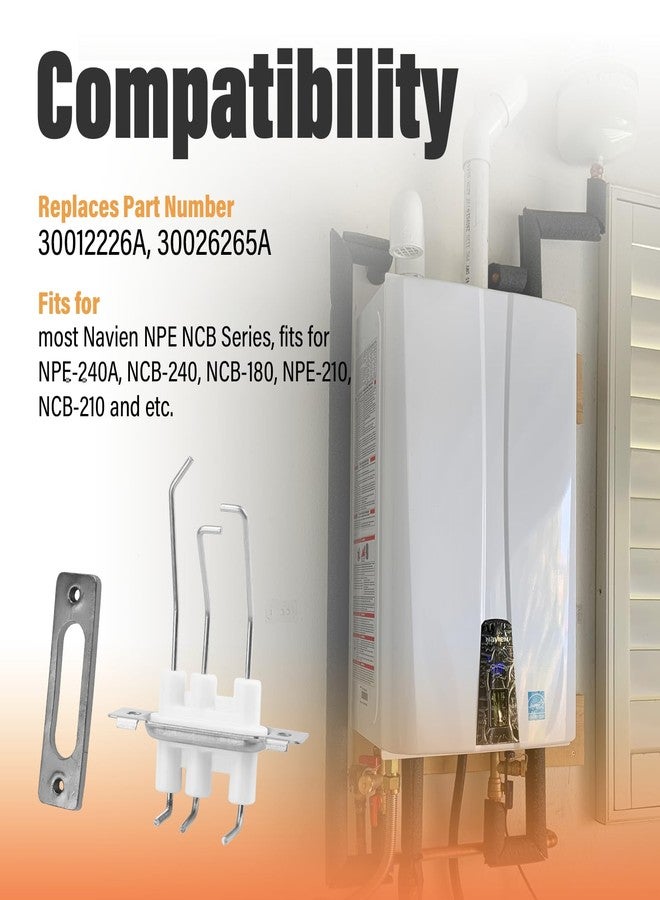 مجموعة قضيب اللهب DuckcowsC 30012226A مع حشية، قطع غيار سخانات المياه الفورية من سلسلة Navien NPE NCB - Image 3