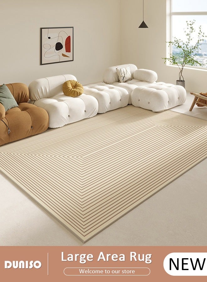 DUNISO Non Slip Large Area Rug, Simple Washable Living Room Rugs, Soft Handfeel Stain Resistant Carpet, Modern Style Decorative Bedroom Area Rugs, Rectangular Rugs for Coffee Table Sofa Blanket Indoor Kids Home Decorative Floor Mat - Image 1