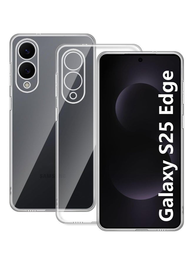 DUSALA Samsung Galaxy S25 Edge Case Slim Soft TPU Silicone Clear case Anti-Yellow-scratch Drop Protection Anti-Slip Transparent Protective Slim Phone Cover For Samsung Galaxy S25 Edge - Image 1