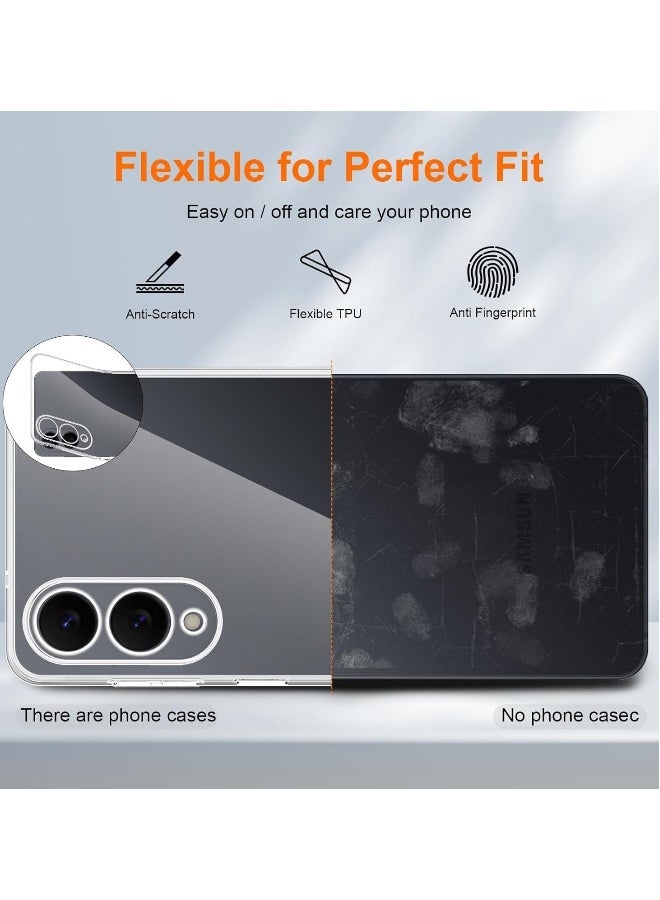 DUSALA Samsung Galaxy S25 Edge Case Slim Soft TPU Silicone Clear case Anti-Yellow-scratch Drop Protection Anti-Slip Transparent Protective Slim Phone Cover For Samsung Galaxy S25 Edge - Image 3