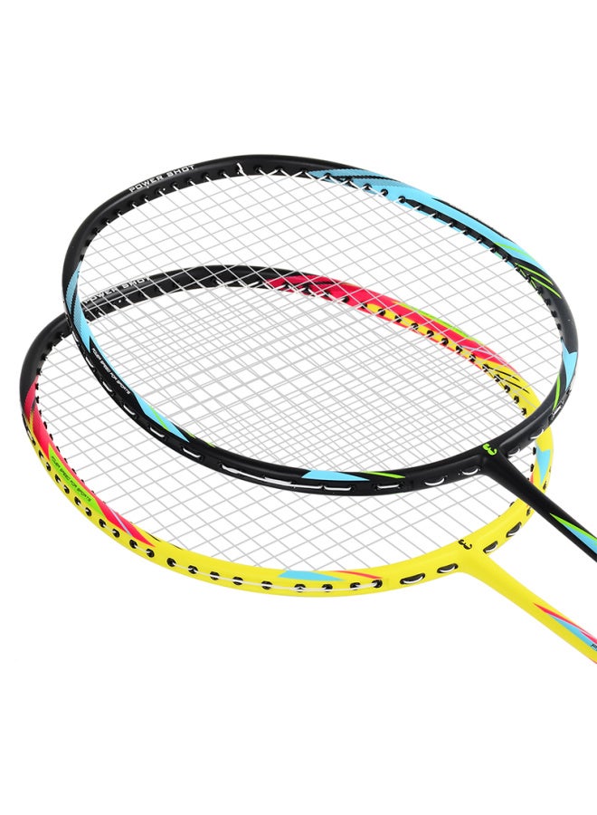 Enpex Carbon Badminton Racket Set Of 2 For Training, 168/169cm, With 3 Shuttles - Image 3