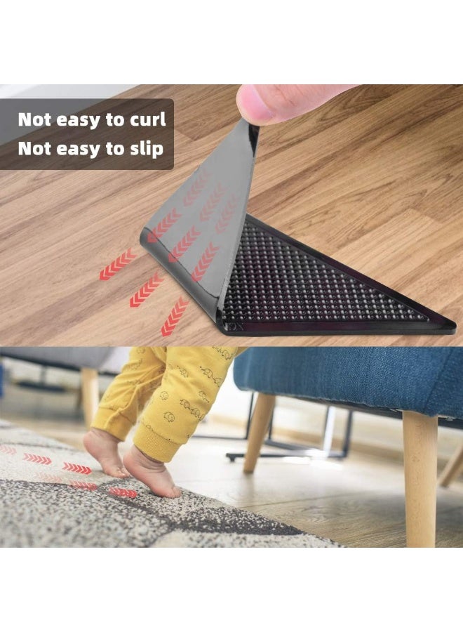 Fresh HAOCCW Double Sided Anti Slip Washable Reusable Rug Grippers for Hardwood Floors (4 Pieces)  - Image 4