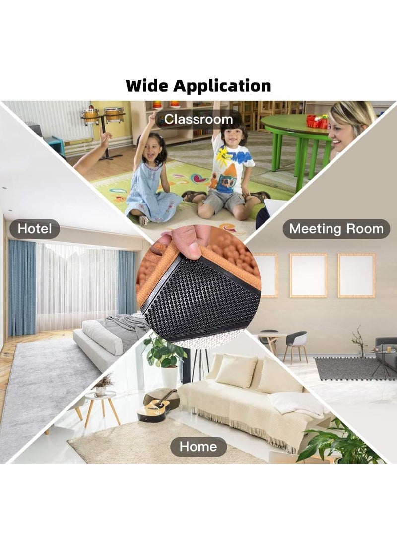 Fresh HAOCCW Double Sided Anti Slip Washable Reusable Rug Grippers for Hardwood Floors (4 Pieces)  - Image 5