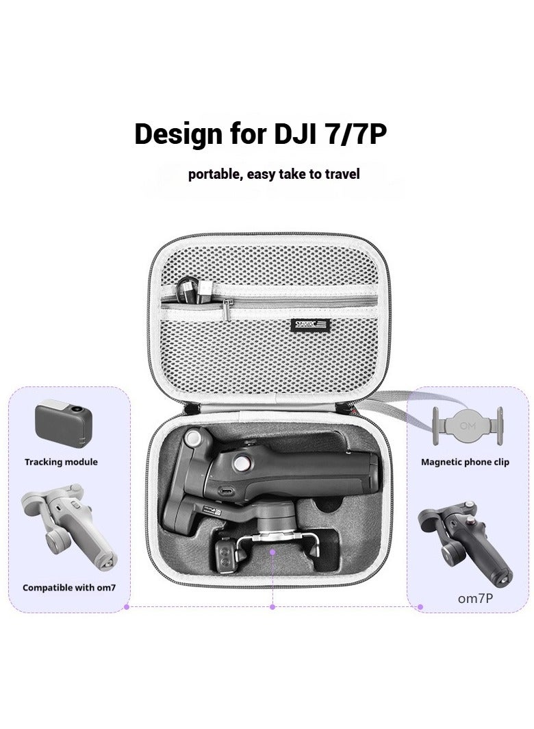 STARTRC Carry Case for Osmo Mobile 7P/Mobile 7, Portable Storage PU Shoulder Bag for DJI Osmo Mobile 7P Gimbal Stabilizer Accessories - Image 3