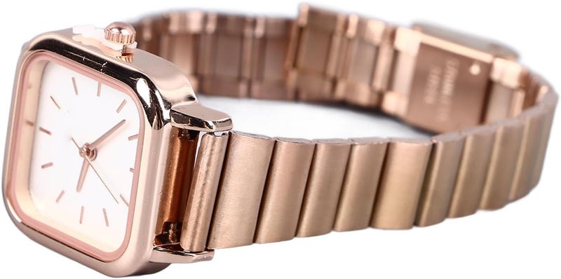 klarako Women Bracelet Watch, Fashionable Watch Alloy Strap Watch Luxurious Exquisite Texture Women Watch Waterproof Colorfast Smooth Touch for Women Student - Image 1