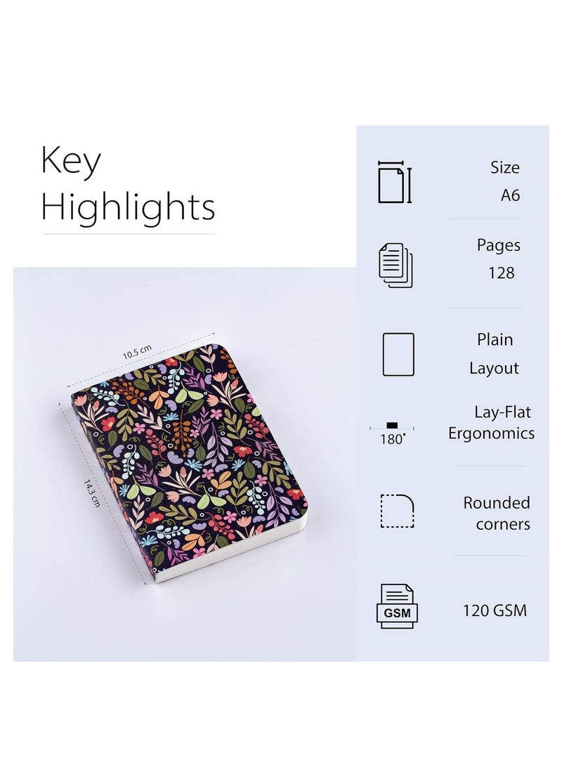 FACTOR NOTES A6 Size Textured Fine Grain Medium Surface Pocket Sized Sketchbook 120gsm Thickness 128 Pages  - Image 2