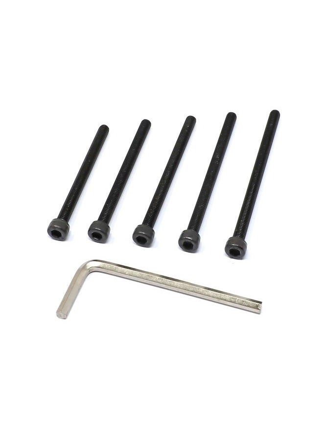 iExcell 25 Pcs 12.9 Grade M5 x 60mm/65mm/70mm/75mm/80mm Thread Pitch 0.8 mm Alloy Steel Hex Socket Head Cap Screws Bolts Assortment Kit, Black Oxide Finish - Image 3