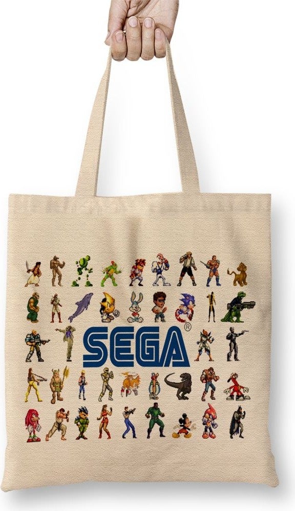 Baskı Dükkanı Print Shop Sega Mega Driver Cloth Bag Long Handle 