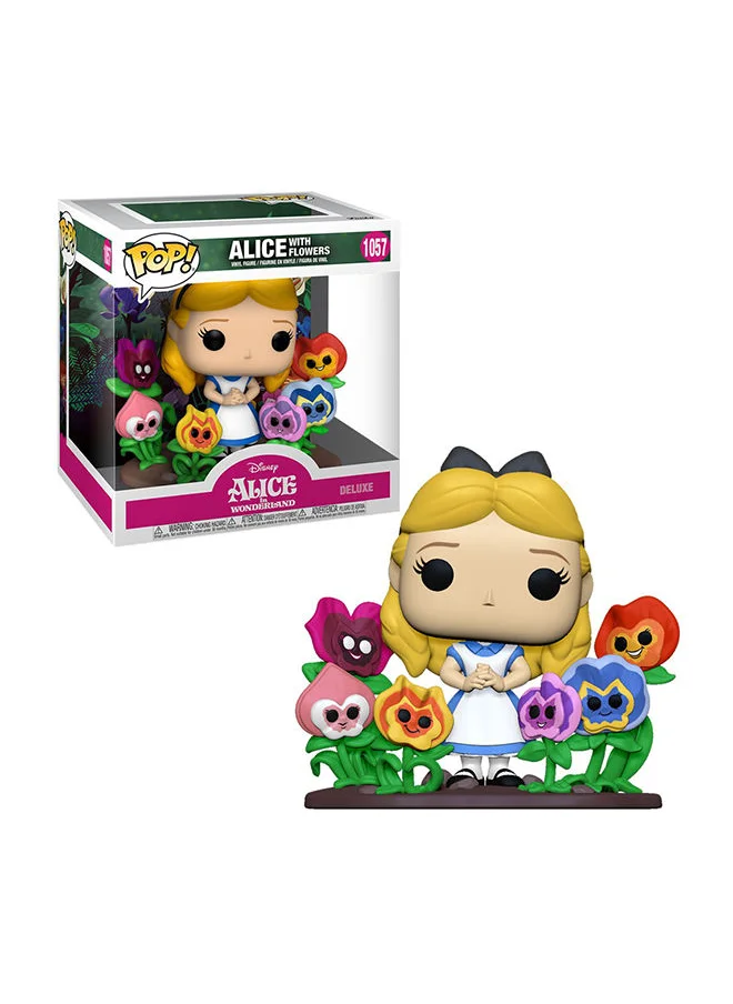 فانكو Pop DeluxeDisney Alice 70th - Alice with Flowers, Collectible Action Vinyl Figure - 55733