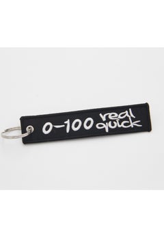 ZAP 0 To 100 Real Quick  Key Tag with Embroidery  - Image 1