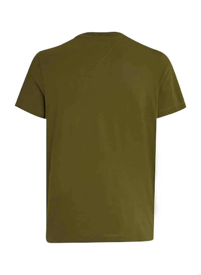 TOMMY HILFIGER Chest Stripe Monotype Tee