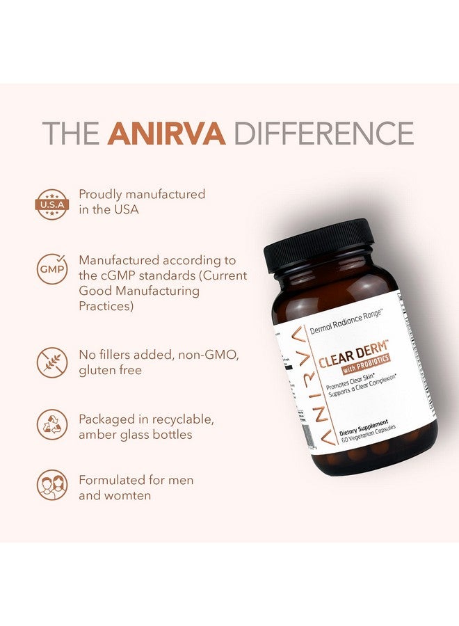 ANIRVA 2-Pack Acne Pills with Zinc for Adults, Acne Pill for Hormonal Acne, Zinc Pills for Acne Treatment, Probiotics for Acne, Zinc Supplements for Adult Acne - Anirva Clear Derm With Probiotics - Image 4