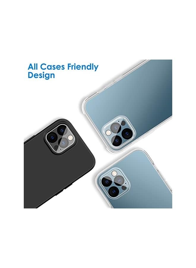 Jetech Camera Lens Protector for iPhone 12 Pro Max 6.7-Inch, 9H Tempered Glass, HD Clear, Anti-Scratch, Case Friendly, Does Not Affect Night Shots, 3-Pack - Image 5