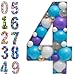 JoyBox Design Mosaic Balloon Frame Numbers 4 PreCut Large Foam Board Sign Cutout for Boy Girl Birthday Backdrop Anniversary Decoration - Image 3