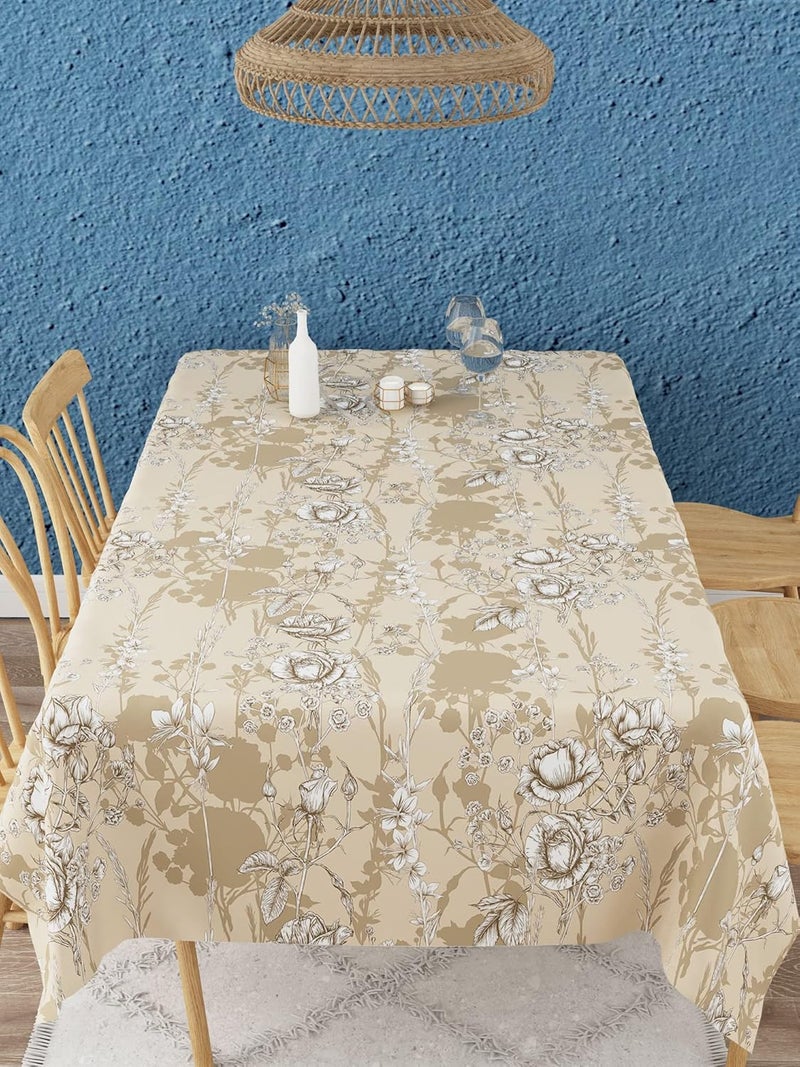 EVER HOME 100 Cotton 4 to 6 Seater Dining Table ClothTable CoverRectangular 58 inch x 88 inch Pack of 1 - Image 3