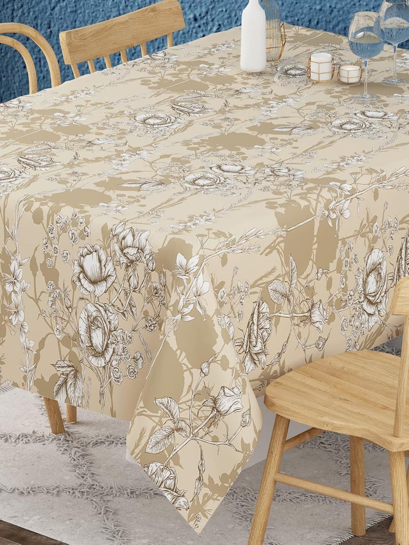 EVER HOME 100 Cotton 4 to 6 Seater Dining Table ClothTable CoverRectangular 58 inch x 88 inch Pack of 1 - Image 1