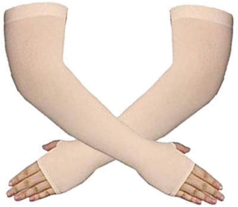 NESVIB 2 Pairs Biker/Sports Full Arm Fingerless Sleeves Gloves for UV, Dust, Summer, Sun Protection for men and Women - Image 2