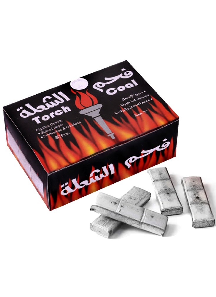Generic - 3 Box Torch Charcoal 60 Quick-Burning Tablets Cubed Pieces Of Charcoal For incense And Barbecue - Image 1