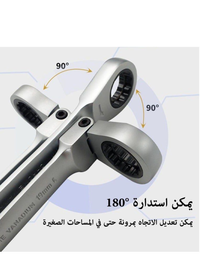 جيرزون مجموعة مقابس المحرك، 36 قطعة، مفاتيح قابلة للتدوير، مجموعة مفاتيح متعددة الاستخدامات، مادة فولاذية من الكروم والفاناديوم عالية الجودة - Image 4