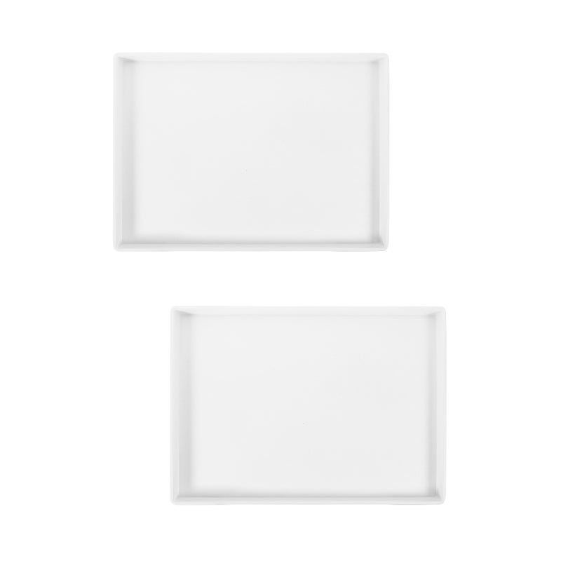 2pcs Tea Serving Style Tea Tray Restaurant Serving Tray Rectangular Water Cup Tray - Image 1