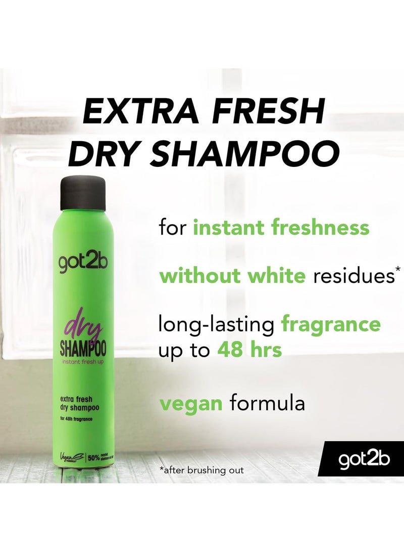 Schwarzkopf GOT2B Fresh It Up Dry Shampoo - Clean & Crisp, 200ml - Image 2