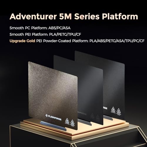 FLASHFORGE Adventurer 5M /Pro /AD5X Upgrade Double Sided PEI Powder-Coated Platform, Tool-Free Model Removal, Automatic Separation After Cooling - Image 2