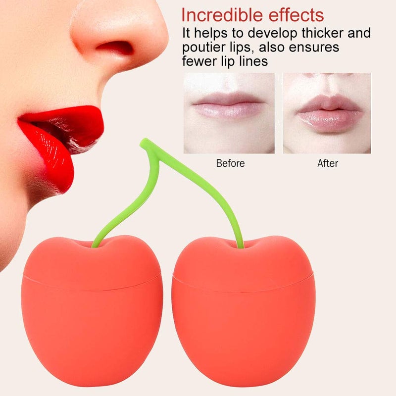 ZJchao Lip Enhancer - Lip Plumper Device for Women & Girls, Beauty Tool with Cherry Shape Design, for Lip Training & Plumping, Portable Lip Care Device - Image 2