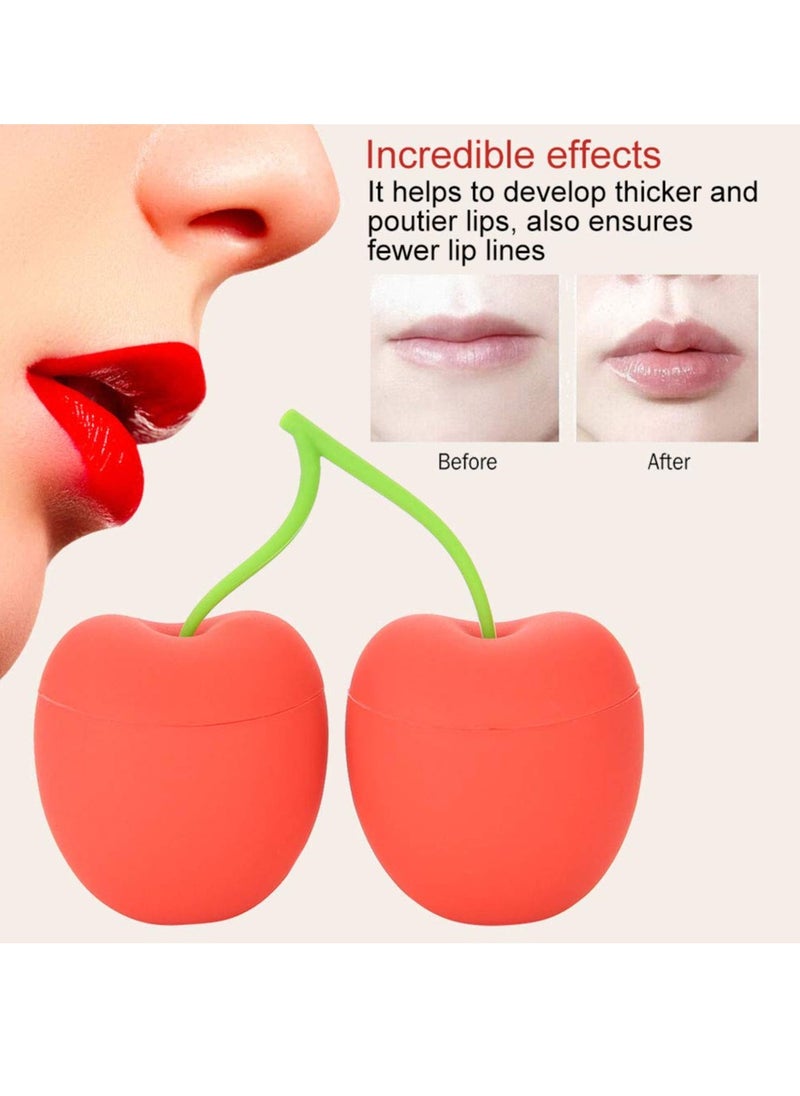 ZJchao - Lip Enhancer Device, Women Portable Hot Cherry Shaped Lip Plumper Enhancer Device Beauty Tool Bigger Mouth Lip Plumping Lip Plumpers Enhancer Lip Trainer for Women Girls - Image 1