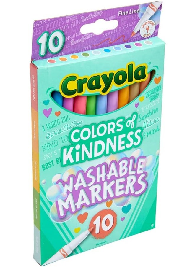 Crayola Colors of Kindness Special Edition Fine Tip Markers, School Supplies, 10 Count, Assorted Colors, Beginner Child and Up - Image 2