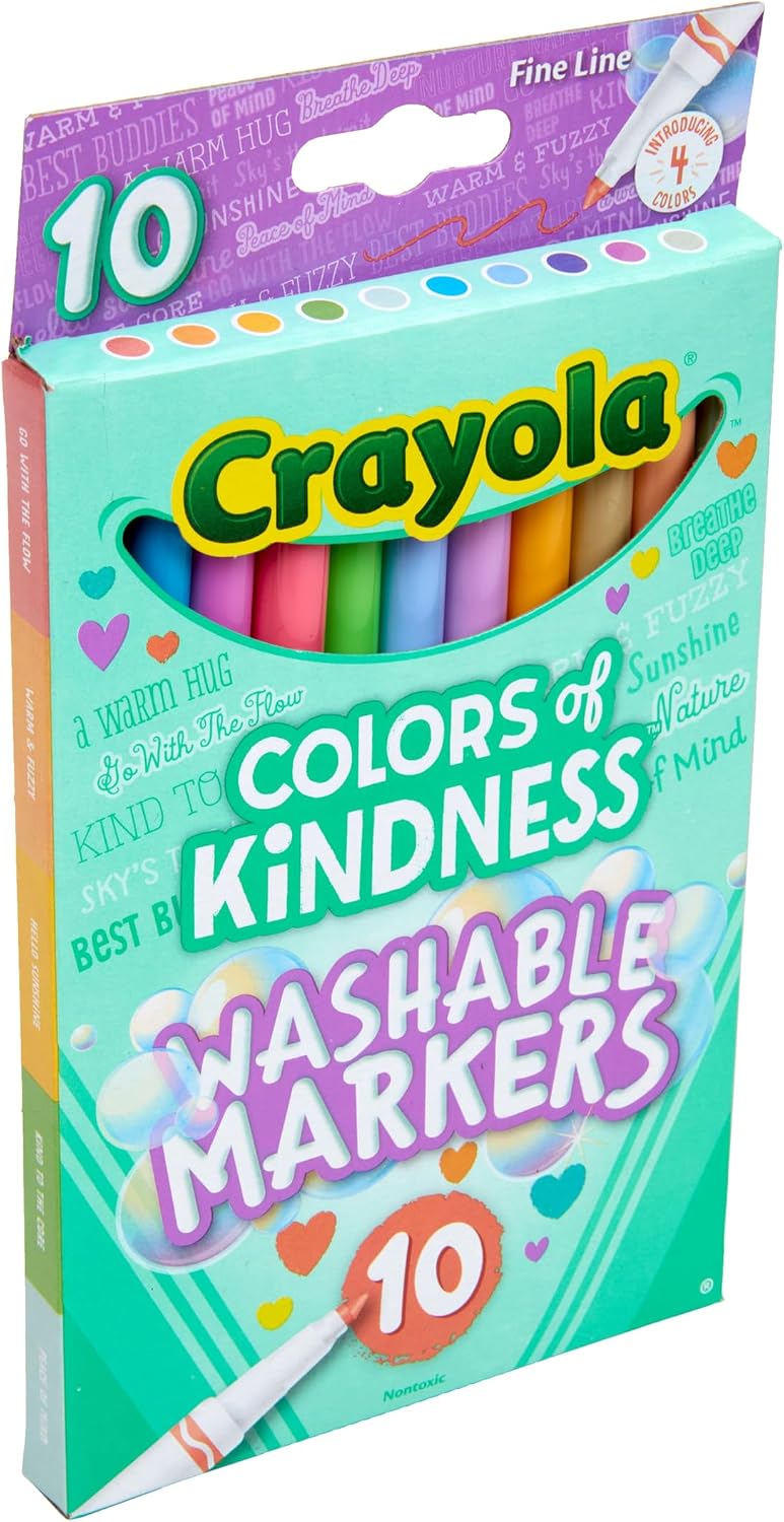 Crayola Colors of Kindness Special Edition Fine Tip Markers, School Supplies, 10 Count, Assorted Colors, Beginner Child and Up - Image 3