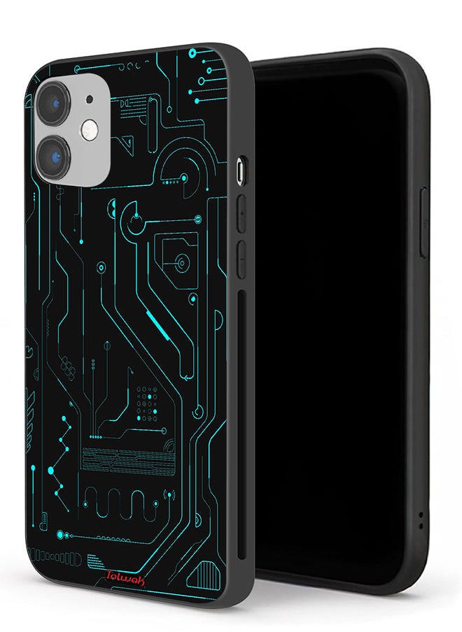 Tolwak - Apple iPhone 12 Protective Case Digital Art Circuits Minimalism Multiple Display - Image 1