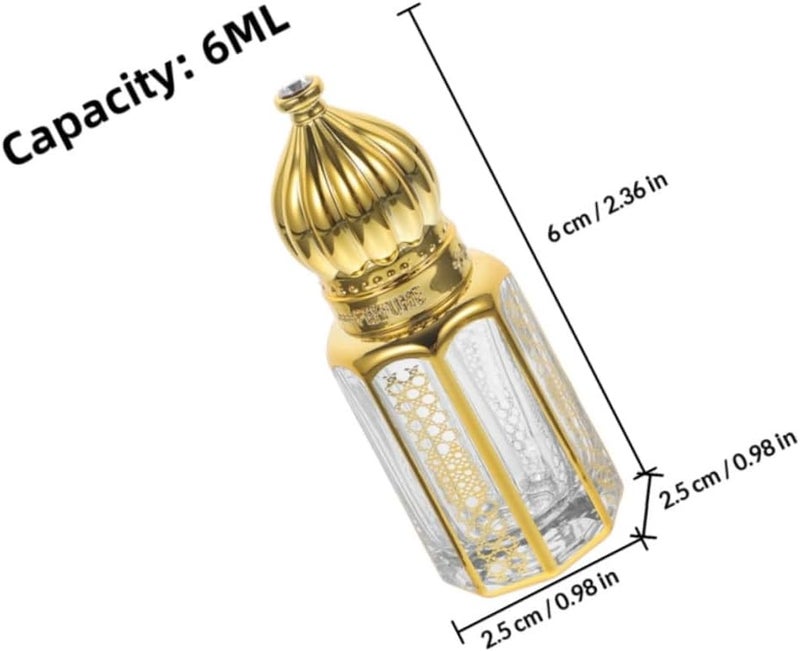 6ml Refillable Essential Oil Roller Bottle, Empty Glass Perfume Sample Bottle with Stainless Steel Ball, Portable Travel Size Roll-on Container for Aromatherapy and Fragrance - Image 2