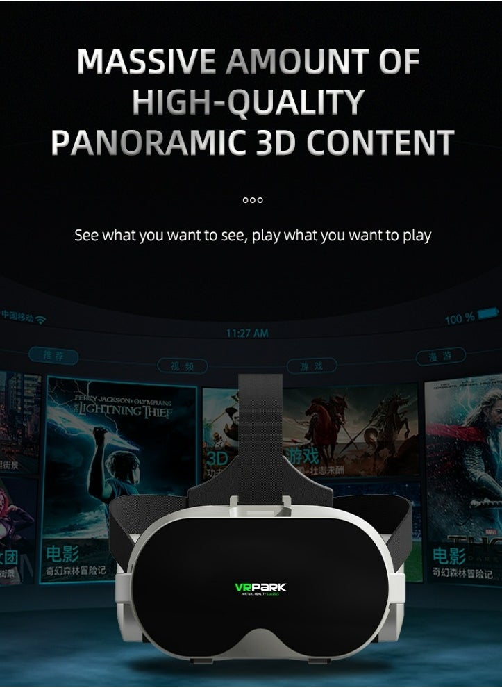 Healife Virtual Reality VR Glasses, VR Headset Device for TV, Movies and Video Games, Compatible with Smartphones with 4-6.7 Inch Screens, Space Gray + Y1 Joystick  - Image 4
