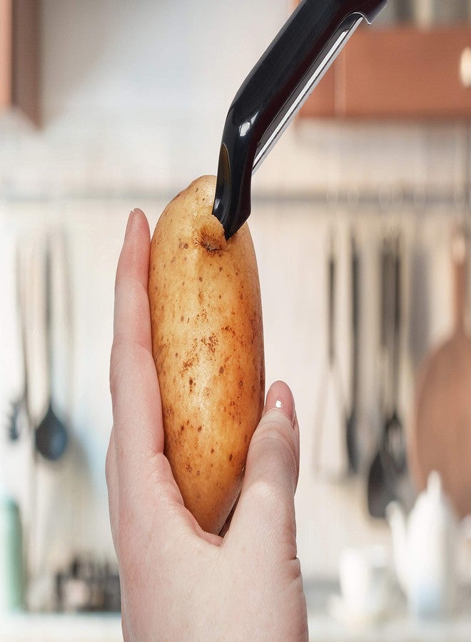 Farberware Professional Euro Vegetable Peeler with Built-in Eye Remover, Black - Image 3