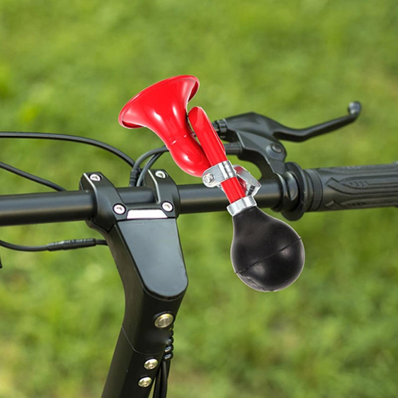 Vintage Spiral Bike Horn Loud Sound Lightweight Portable for Mountain Road Bikes Red - Image 5
