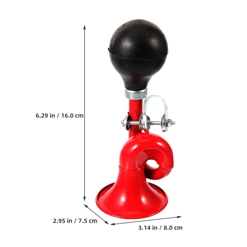 Vintage Spiral Bike Horn Loud Sound Lightweight Portable for Mountain Road Bikes Red - Image 3
