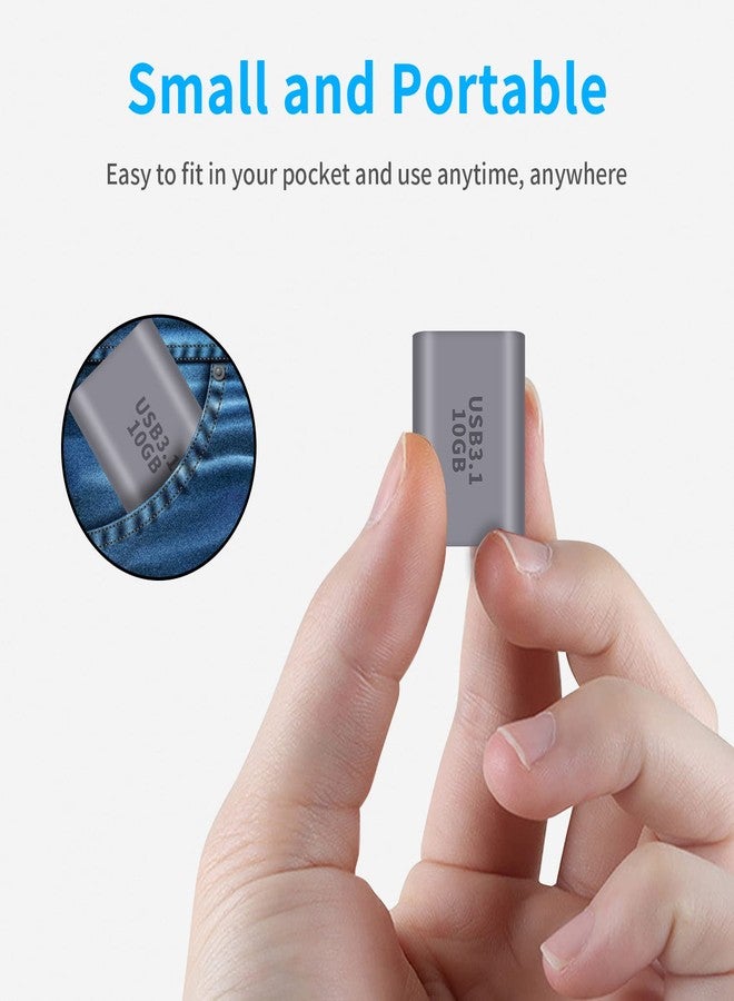 Poyiccot 10Gbps USB C Female to USB Female Adapter, 2-Pack Bi-Directional USB 3.1 Gen2 Type-C to Type-A Converter OTG Adapter Compatible with iPhone, MacBook Pro, Laptop - Image 5