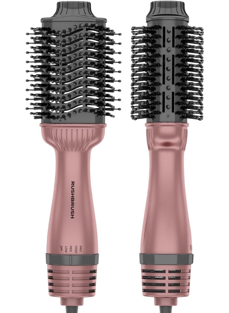 Rush Brush V3 Pro Volumizing Styler - Ceramic - 19 mm - 1400 Watts - 4 Heat Settings - Nylon Bristles and Teeth for Detangling - Image 4