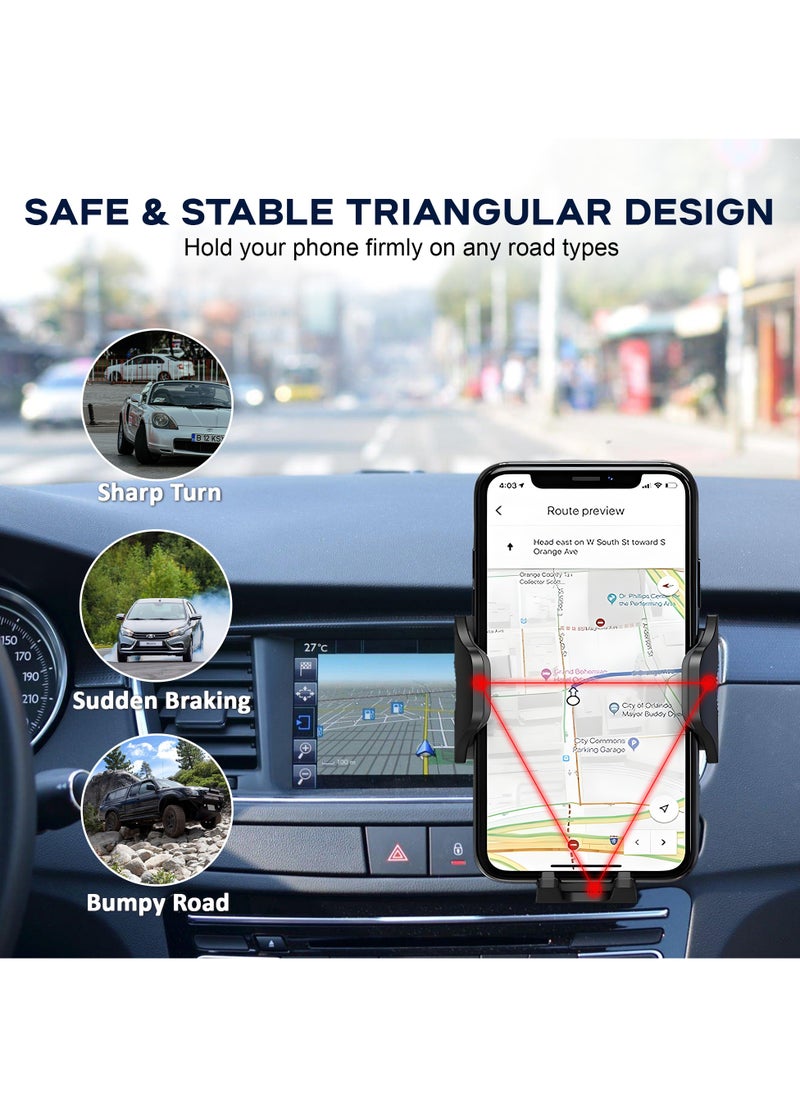 HM2A - Car Phone Holder, Long Arm Suction Cup Holder, Mobile Phone Holder For Car Dashboard, Windshield, and Air Vent. Car Accessories Interior Compatible with Most Mobiles - Image 1